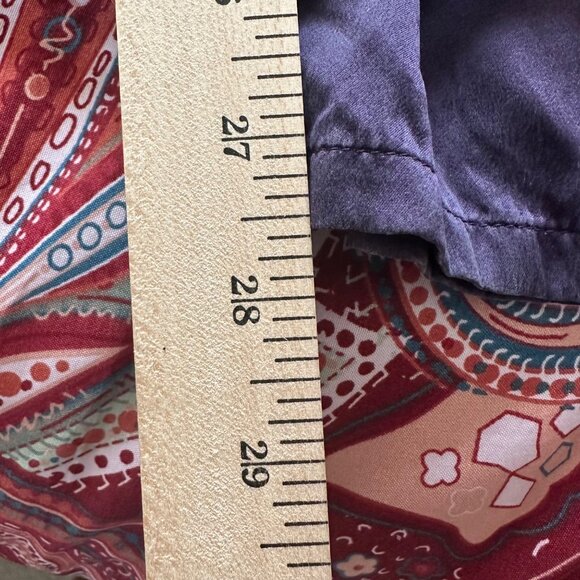 Vintage Purple Silk Lounge Pajama Pants Size Small Unbranded Quiet Luxury Hygge - Picture 9 of 9